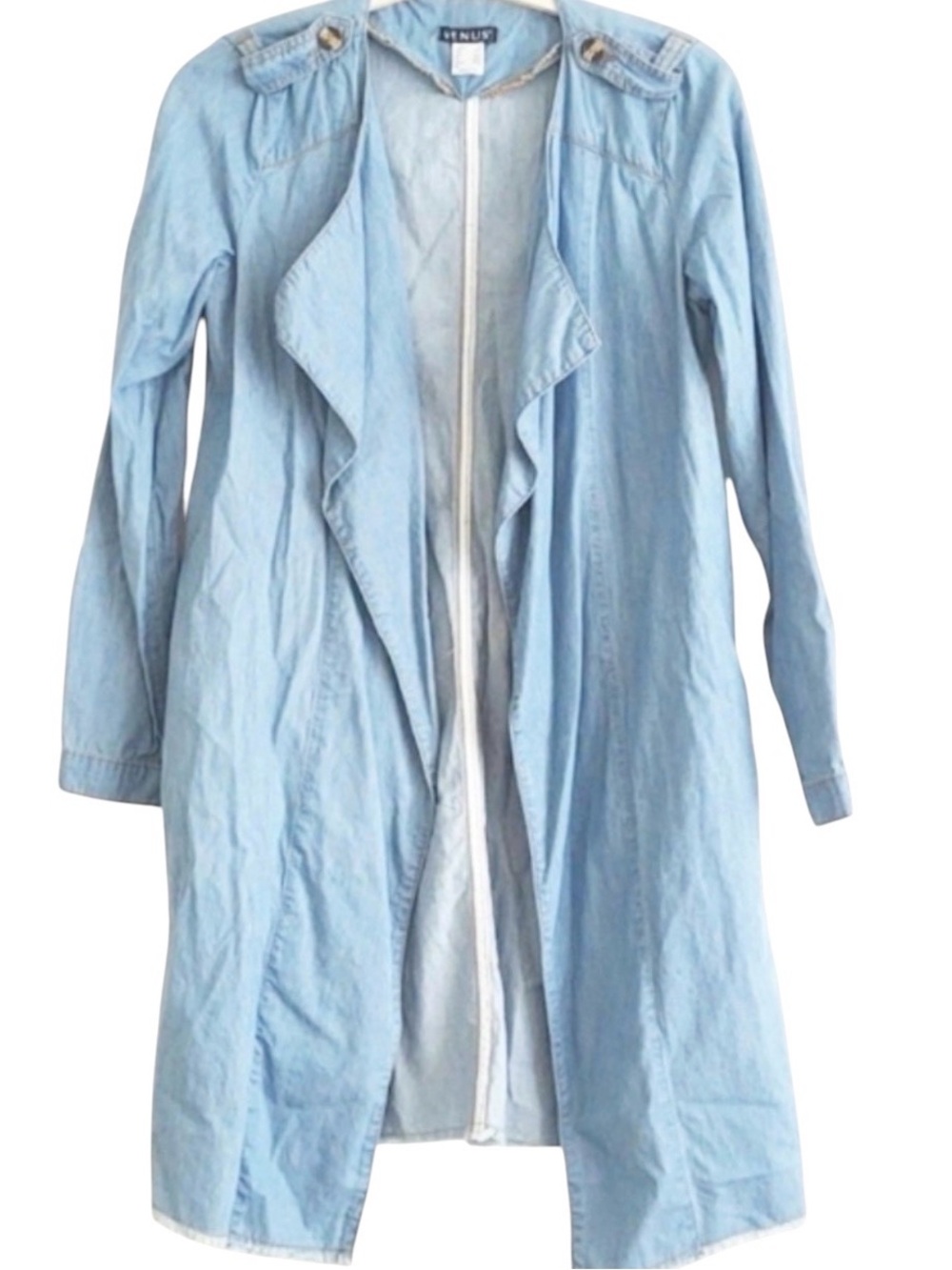 Venus Long Light Denim Cardigan XS